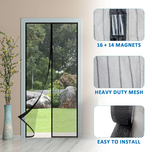 Magnetic Screen Door Hands-Free Net
