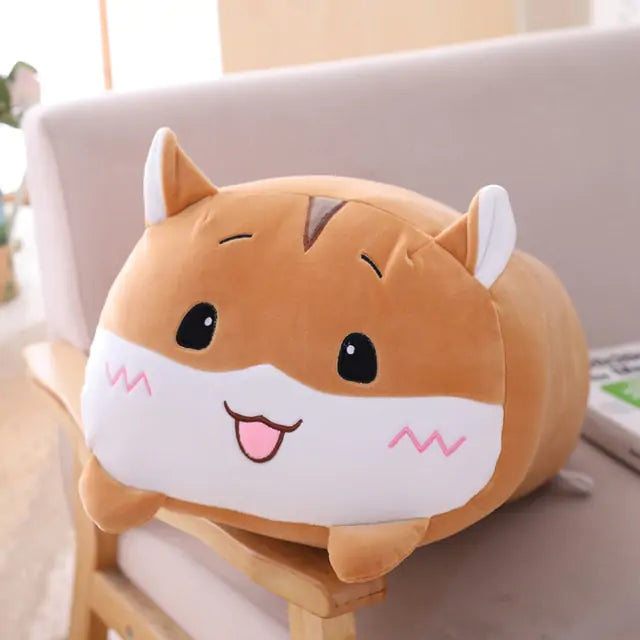 Almohada de animales de dibujos animados de felpa suave