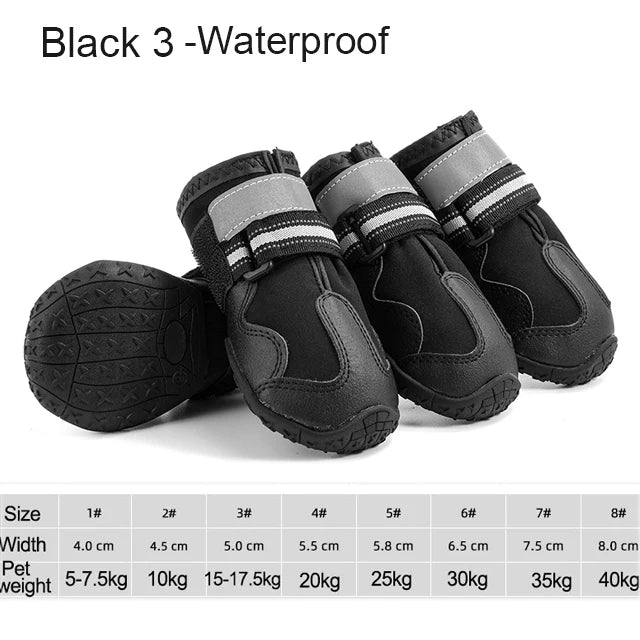 4 unids/set zapatos para perros