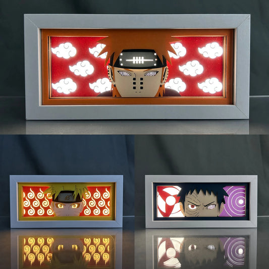 Lámpara de talla de papel Naruto