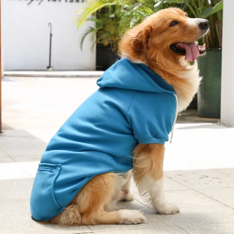Sudaderas con capucha cálidas para perros medianos y grandes