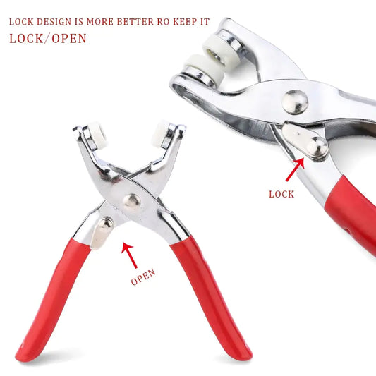 Metal Snap Button Fasteners Pliers Kit Tool