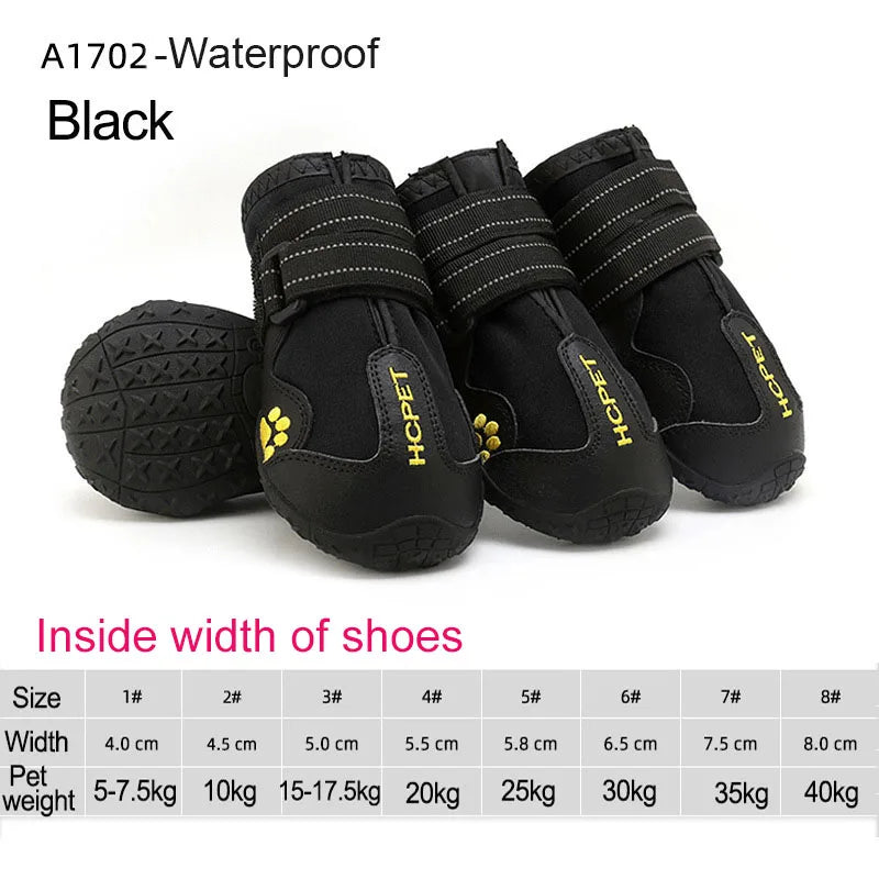 4 unids/set zapatos para perros
