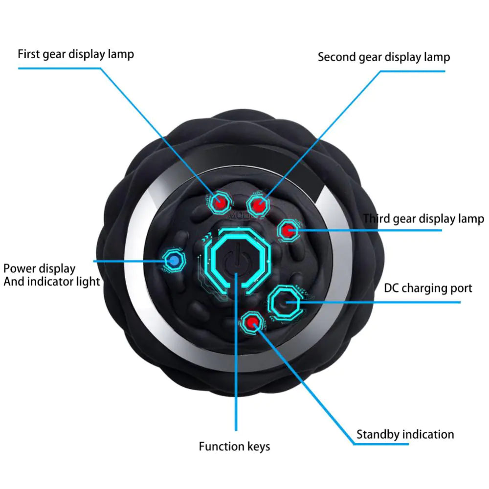 Bola de masaje vibratoria para fitness