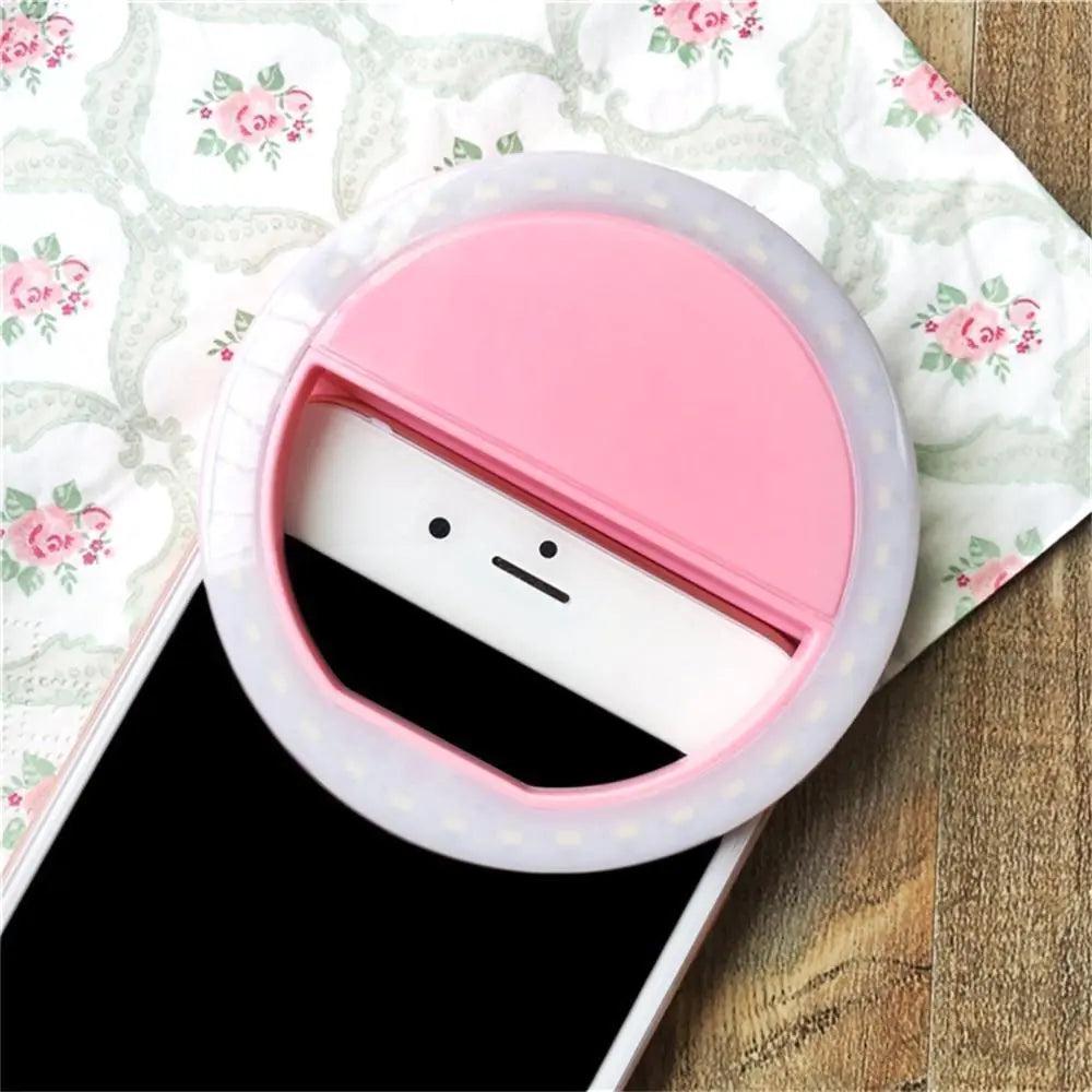 Anillo de luz LED portátil para selfies