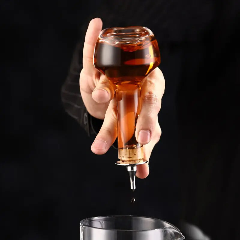 Cóctel Amargo Botella Vidrio Vintage