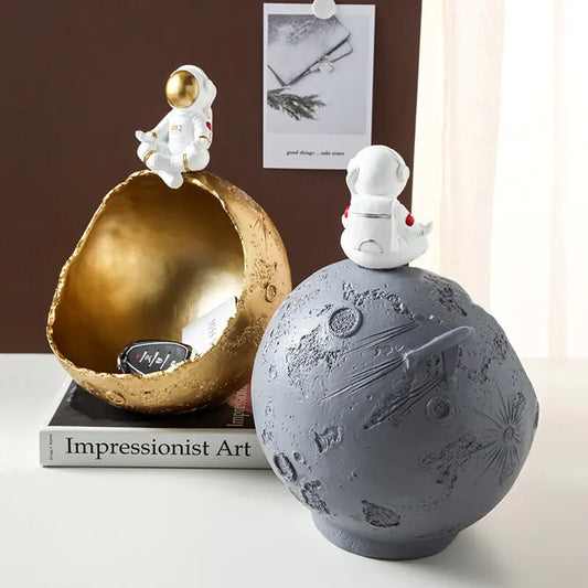 Figuras creativas organizadoras de almacenamiento de astronautas