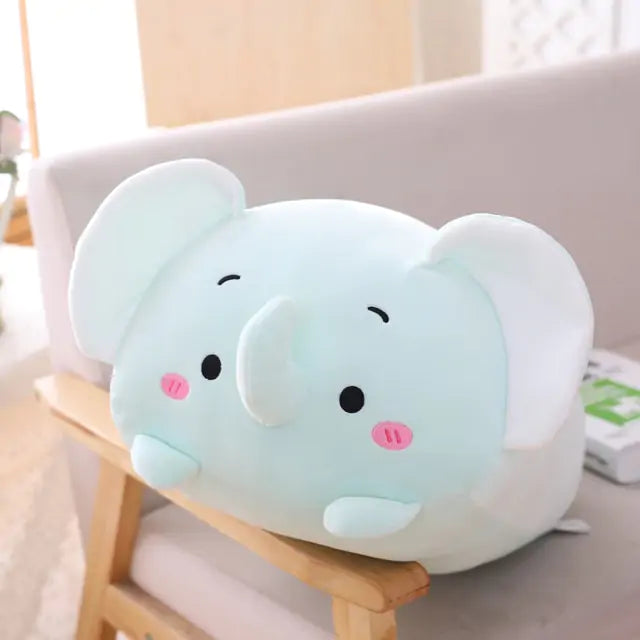 Almohada de animales de dibujos animados de felpa suave