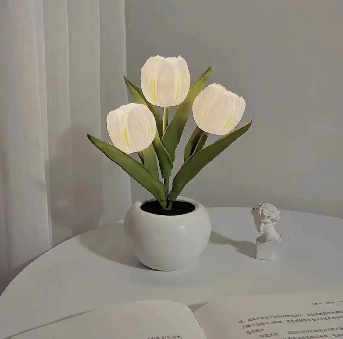 Lámpara LED de tulipán Flor de simulación nocturna