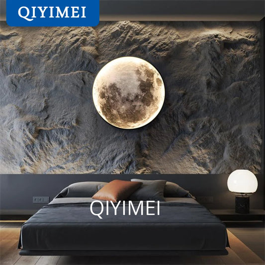 Modern LED Moon Wall Lamp