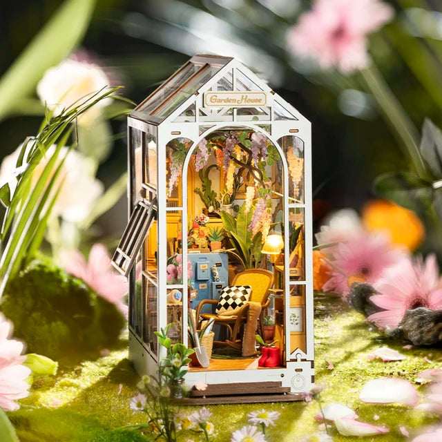 Mini kit de rincón de libros para casa de jardín