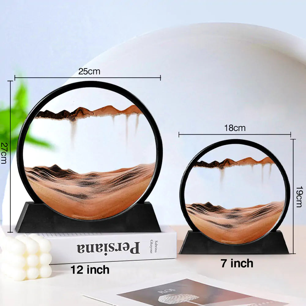 Lámpara de reloj de arena 3D