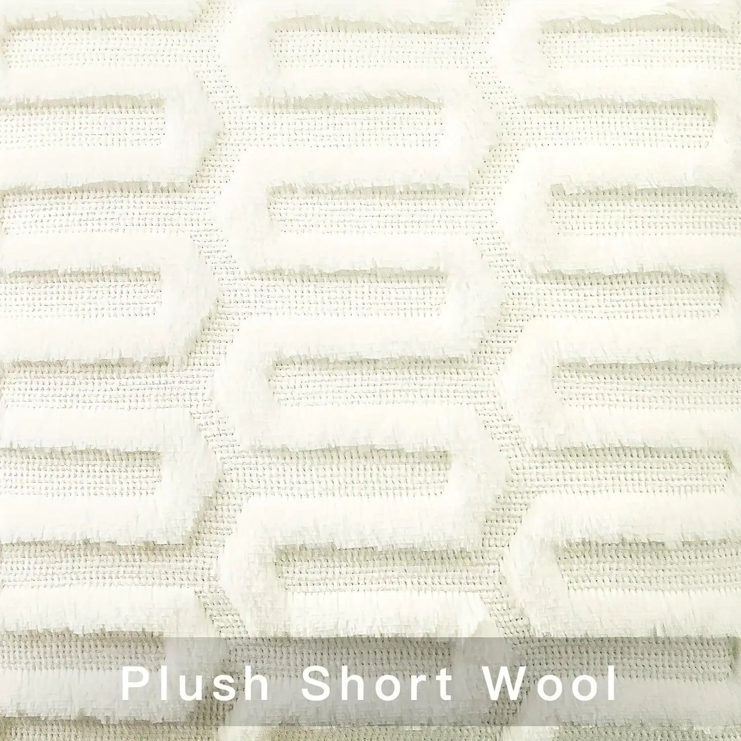 Geometric Square Plush Pillow Cover – 2pcs Set