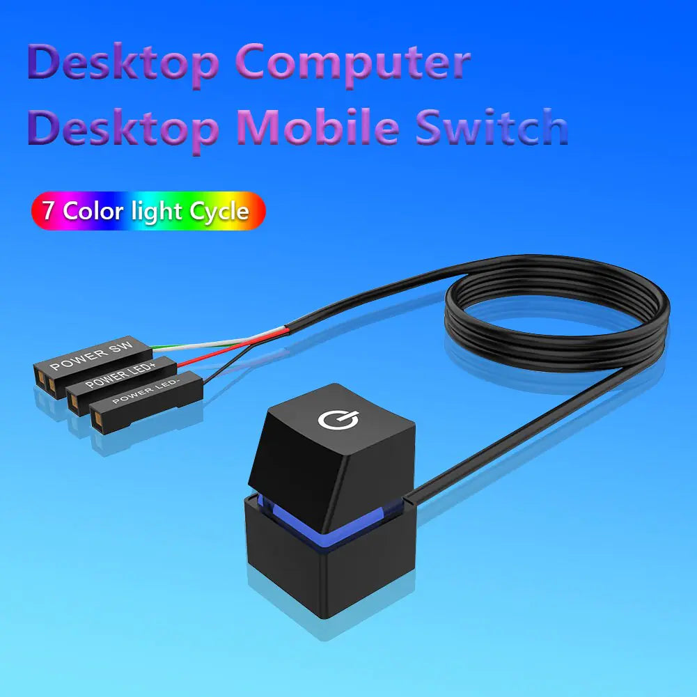 Interruptor del botón de encendido de la computadora de escritorio