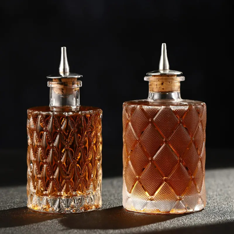 Cóctel Amargo Botella Vidrio Vintage
