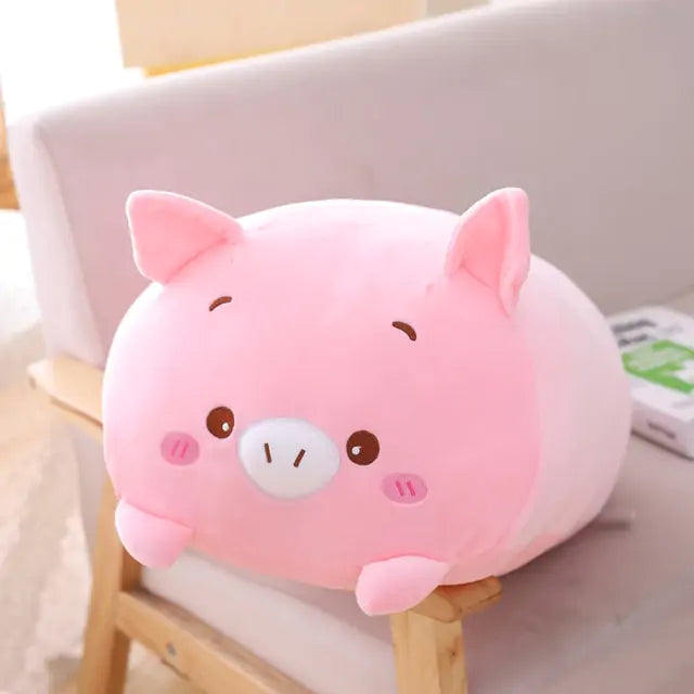 Almohada de animales de dibujos animados de felpa suave