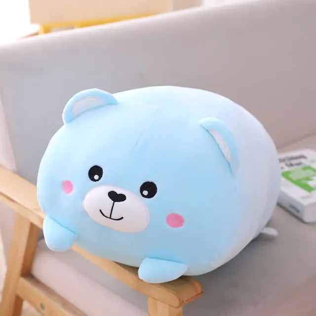 Almohada de animales de dibujos animados de felpa suave