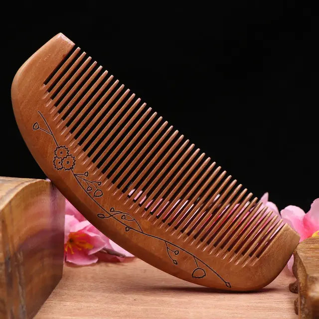 Peine de madera de durazno viejo boutique engrosado
