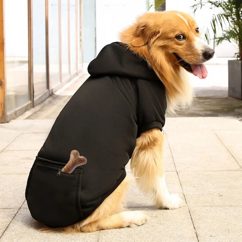 Sudaderas con capucha cálidas para perros medianos y grandes