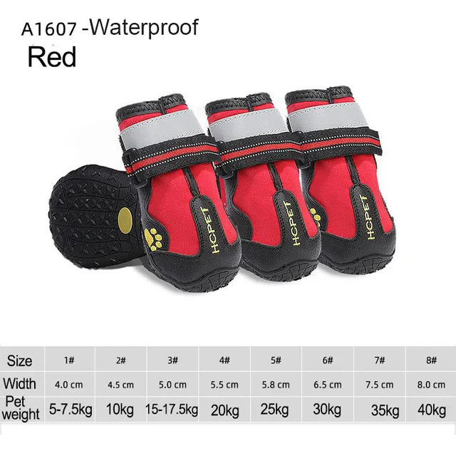 4 unids/set zapatos para perros