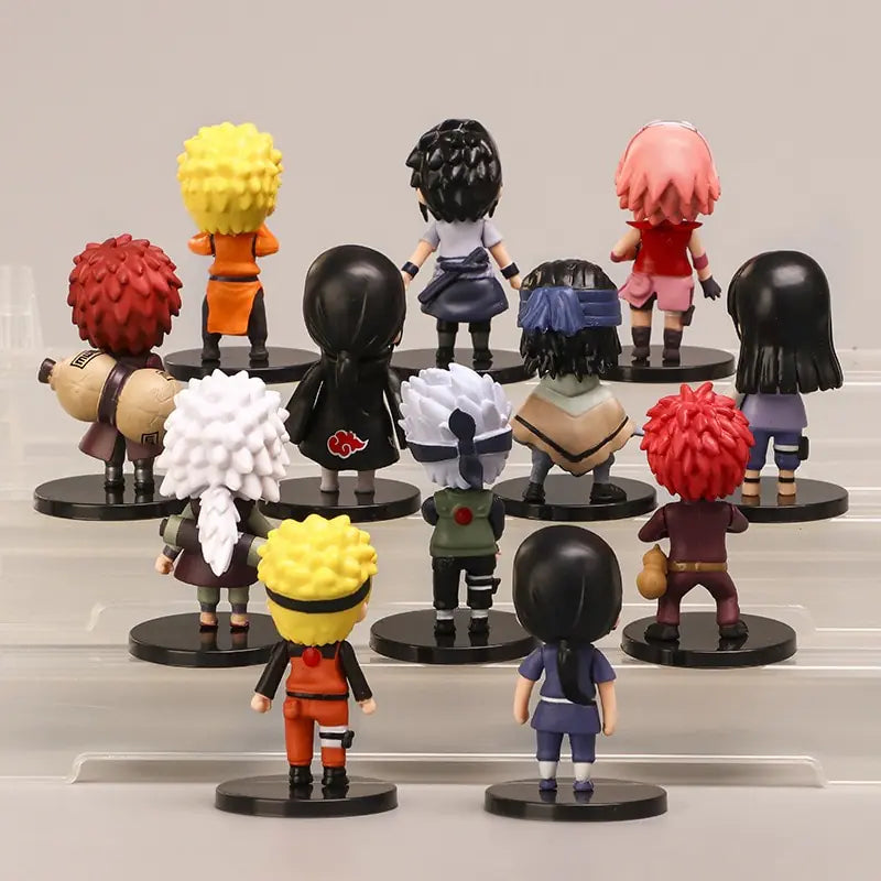 12 unids/set Naruto Anime Shippuden figuras de PVC de juguete