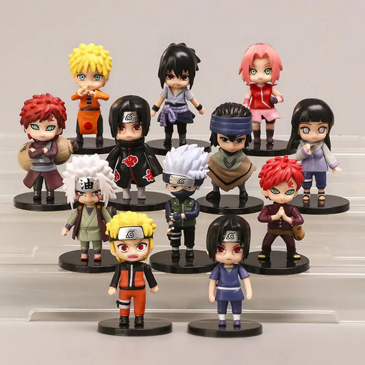 12 unids/set Naruto Anime Shippuden figuras de PVC de juguete