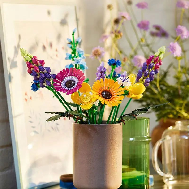 Bloques de ramo de flores silvestres compatibles 10313