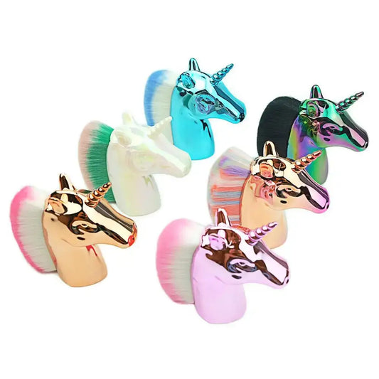 Cepillo para polvo de uñas de unicornio