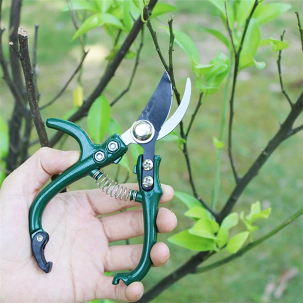 Multifunctional Garden Scissors Manual with Safety Buckle Stainless Steel