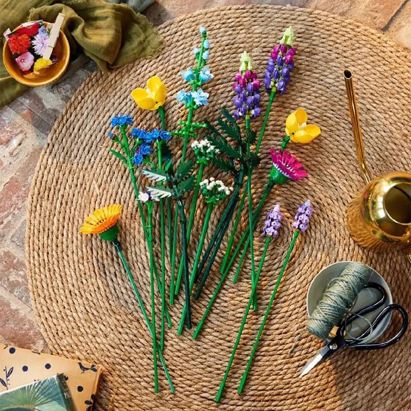 Bloques de ramo de flores silvestres compatibles 10313