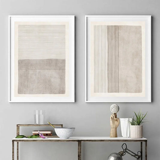 Abstract Line Canvas Painting