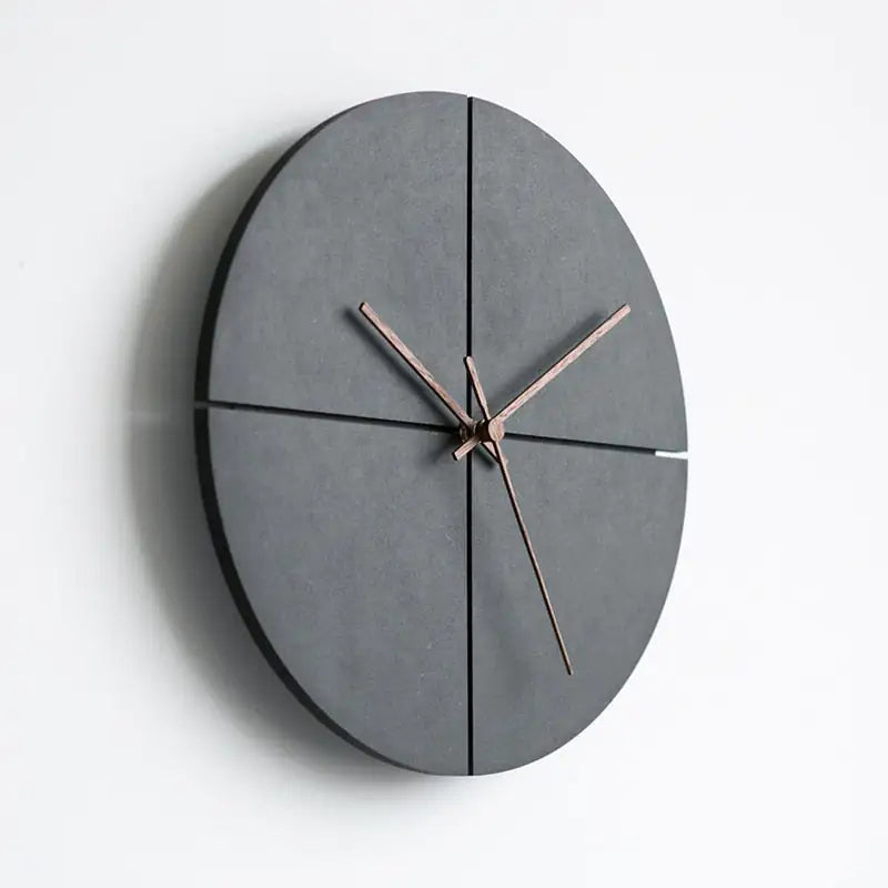 Reloj de pared negro estilo nórdico