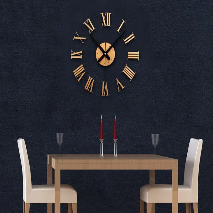 Reloj de pared romano de bricolaje