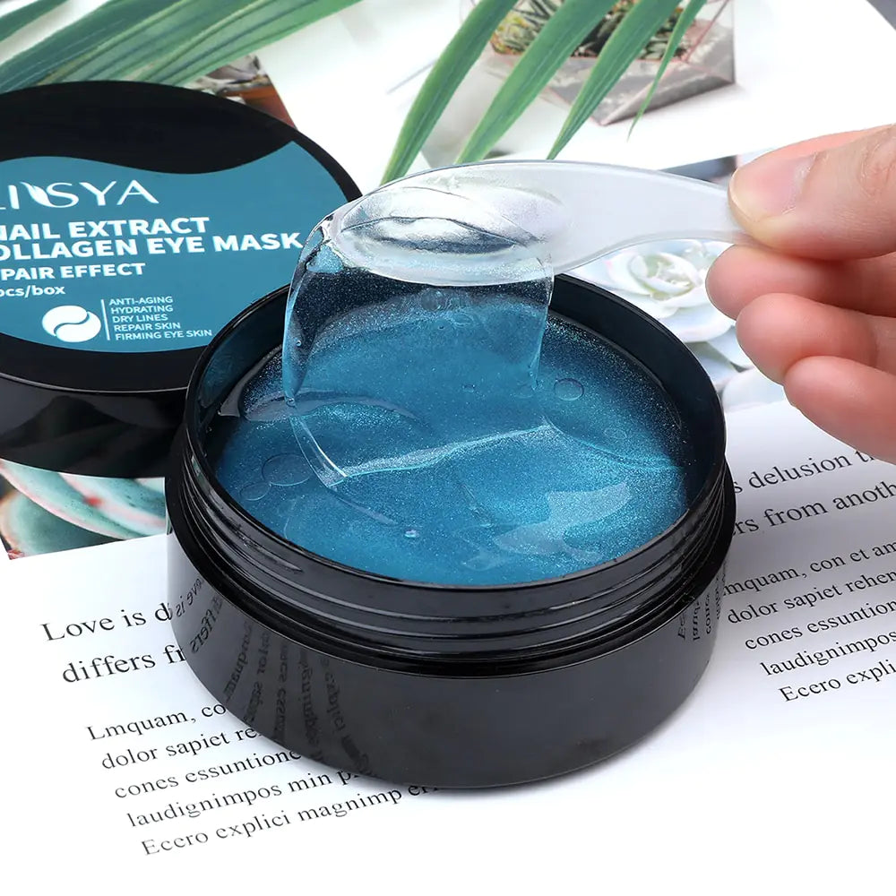 Ilisya--Máscara de colágeno para ojos, parche para ojos de oro de 24 quilates