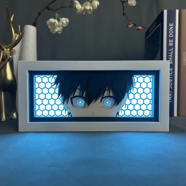 Lámpara de anime 3D tallada en papel Uchiha Itachi