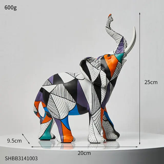 Pintura Arte Elefante Esculturas Y Figuras Decoración Moderna