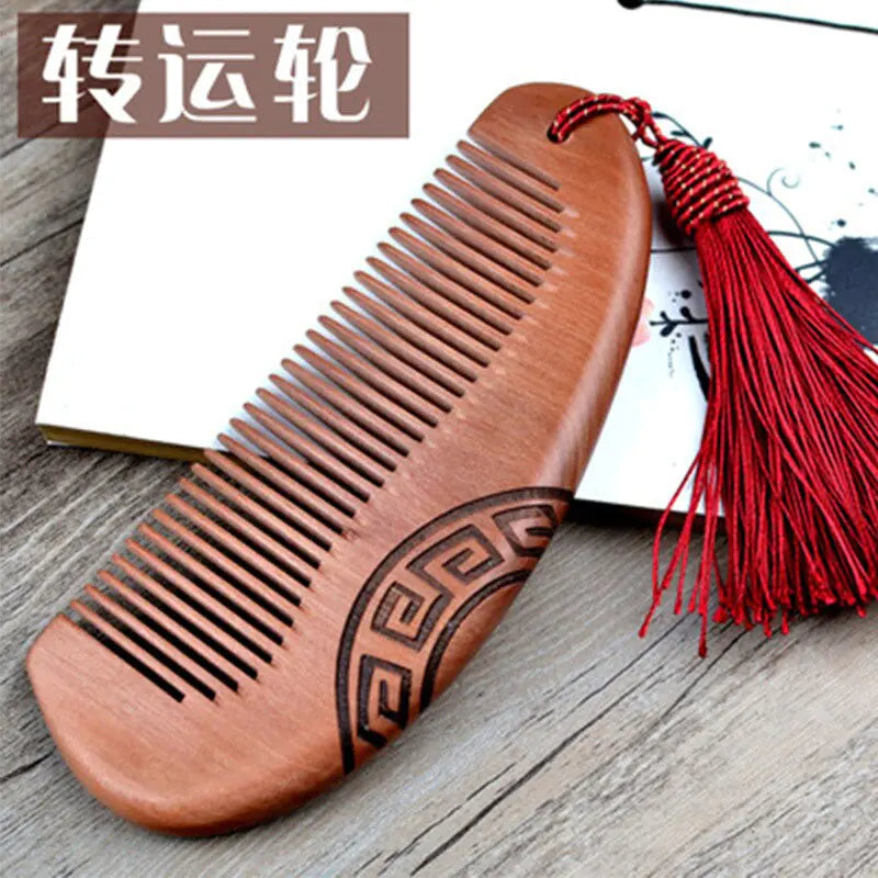 Peine de madera de durazno viejo boutique engrosado