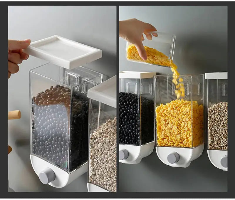 Dispensador de cereales de pared