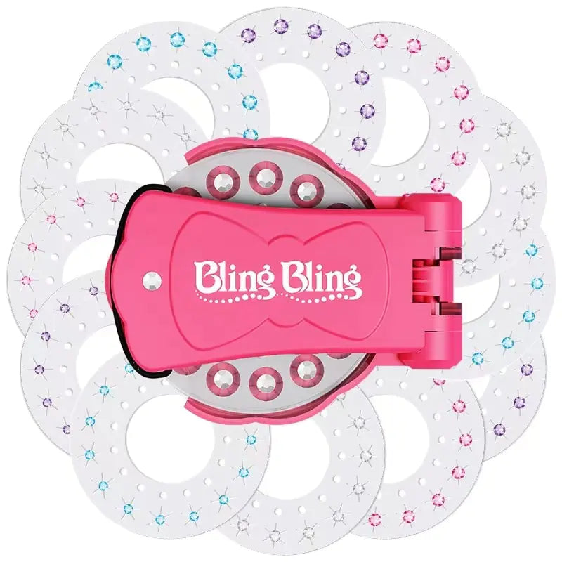 Máquina grapadora de cabello con diamante brillante