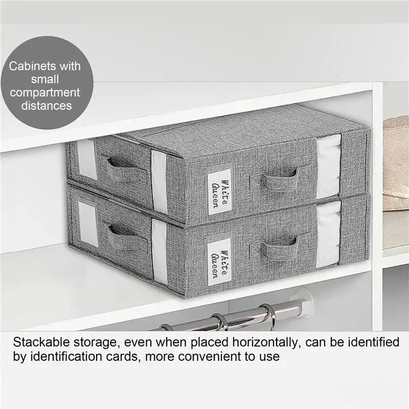 Caja de almacenamiento para juego de sábanas