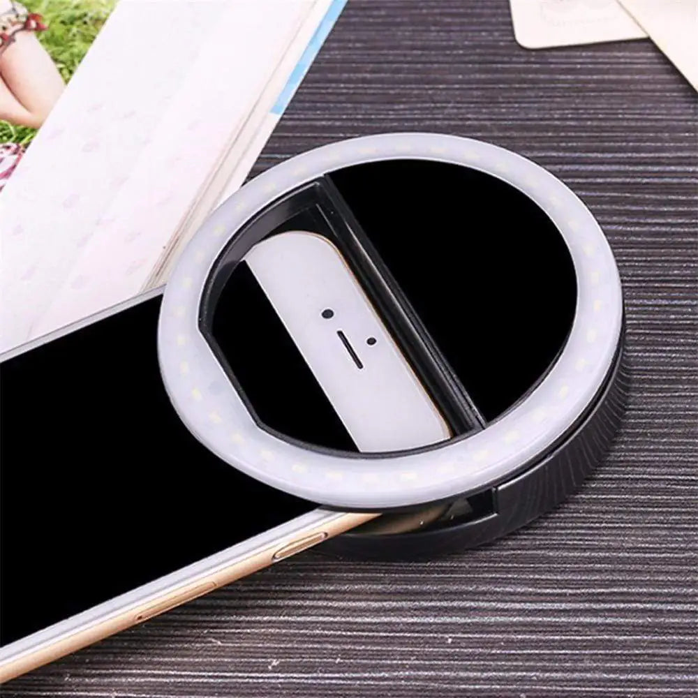 Anillo de luz LED portátil para selfies