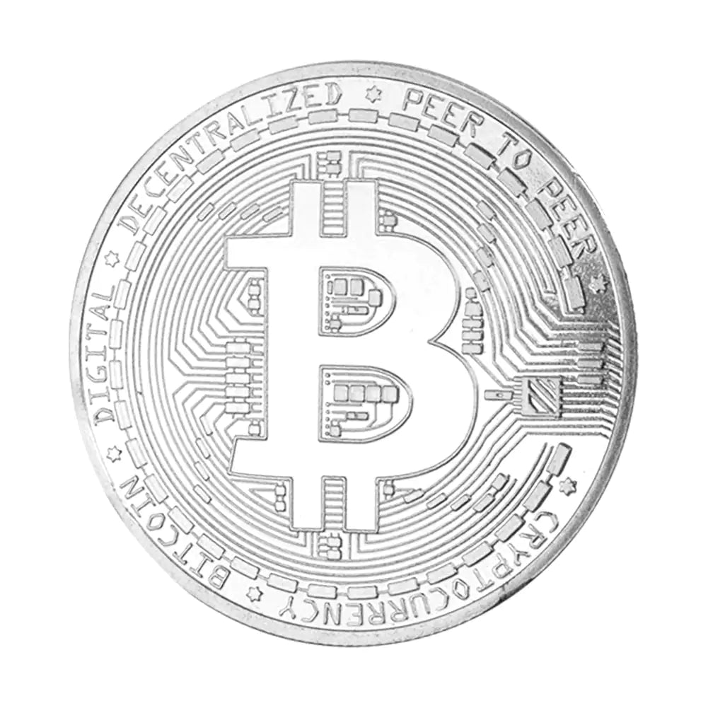 1 pieza de moneda Bitcoin chapada en oro coleccionable