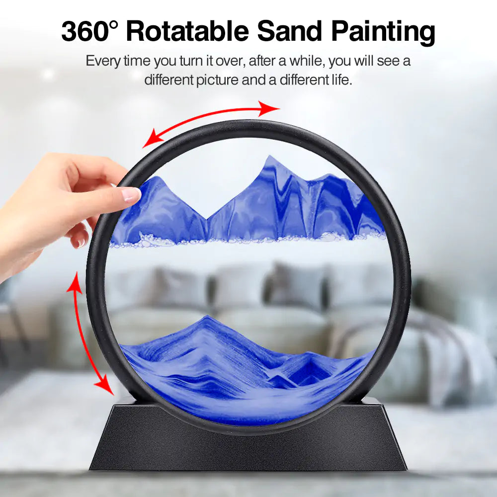 Lámpara de reloj de arena 3D