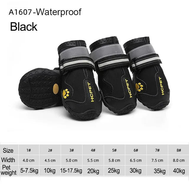 4 unids/set zapatos para perros