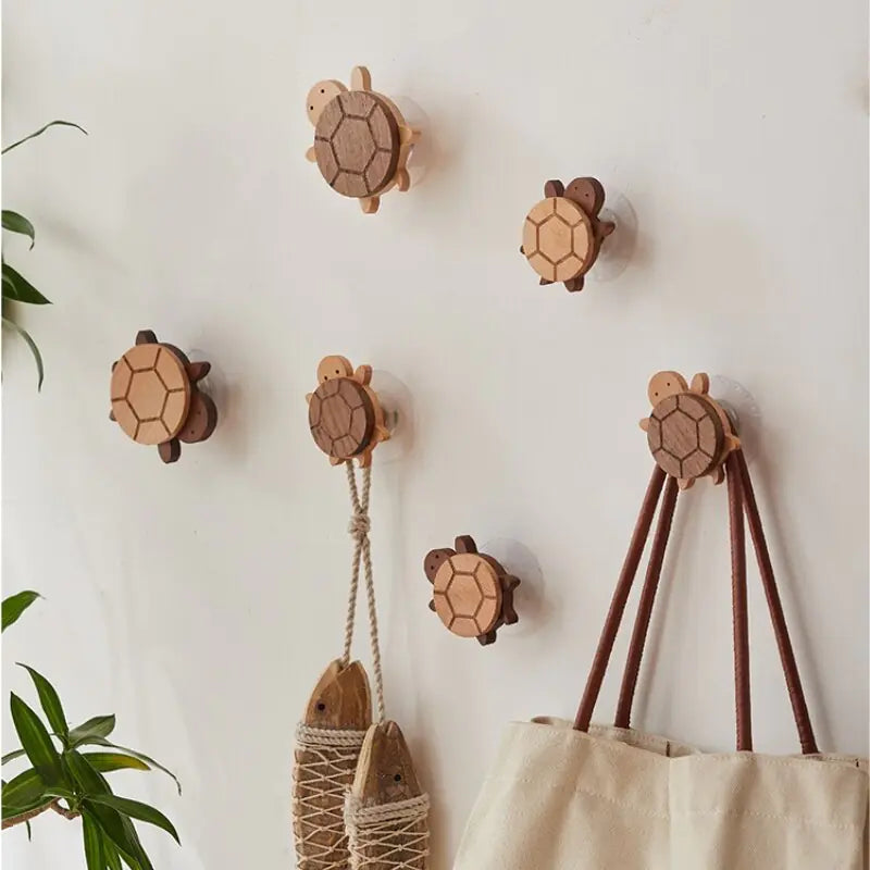Cocina con gancho de madera maciza