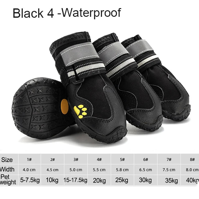 4 unids/set zapatos para perros