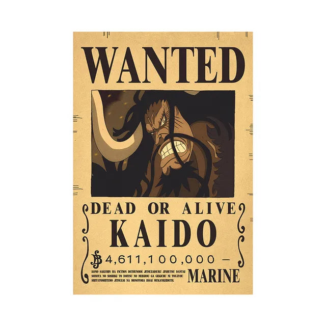 Anime Luffy Gear 5 One Pieces Se busca recompensa Pósters