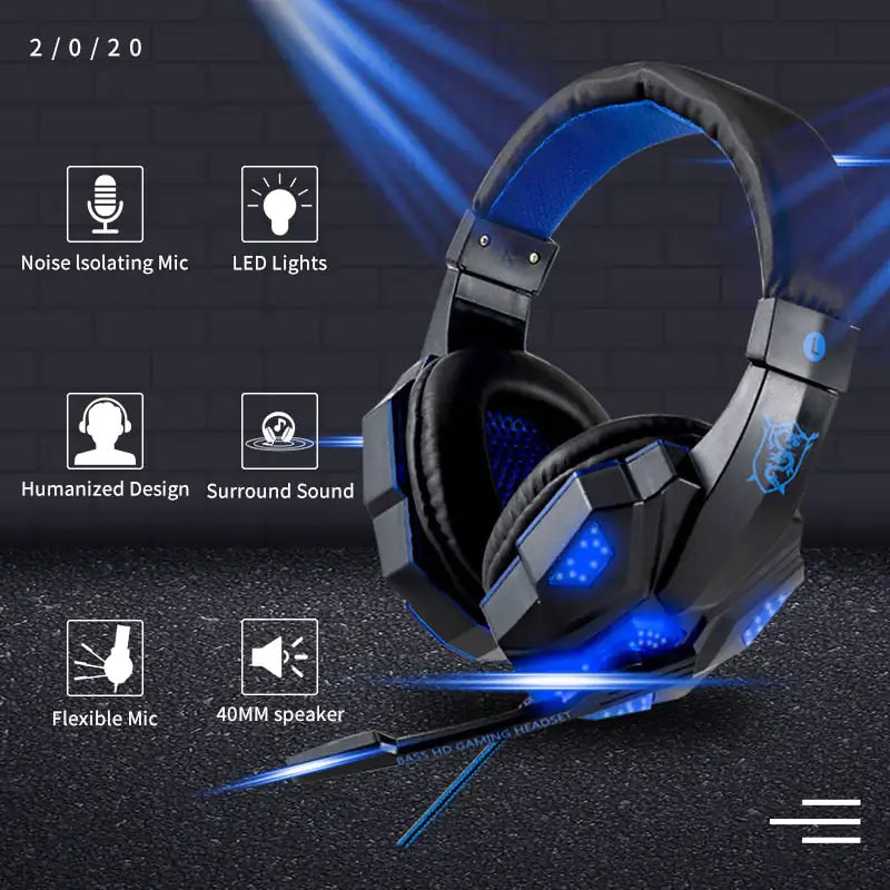 Auriculares con cable para jugadores