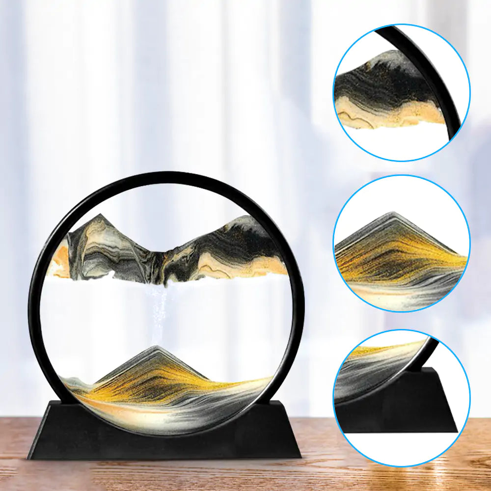 Lámpara de reloj de arena 3D