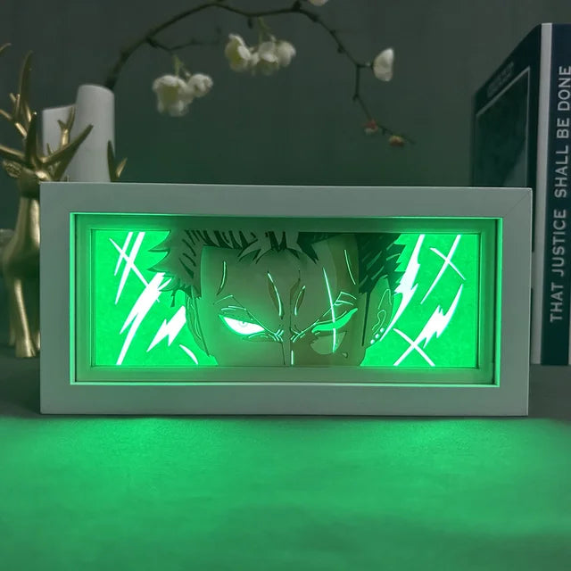 Lámpara de anime 3D tallada en papel Uchiha Itachi